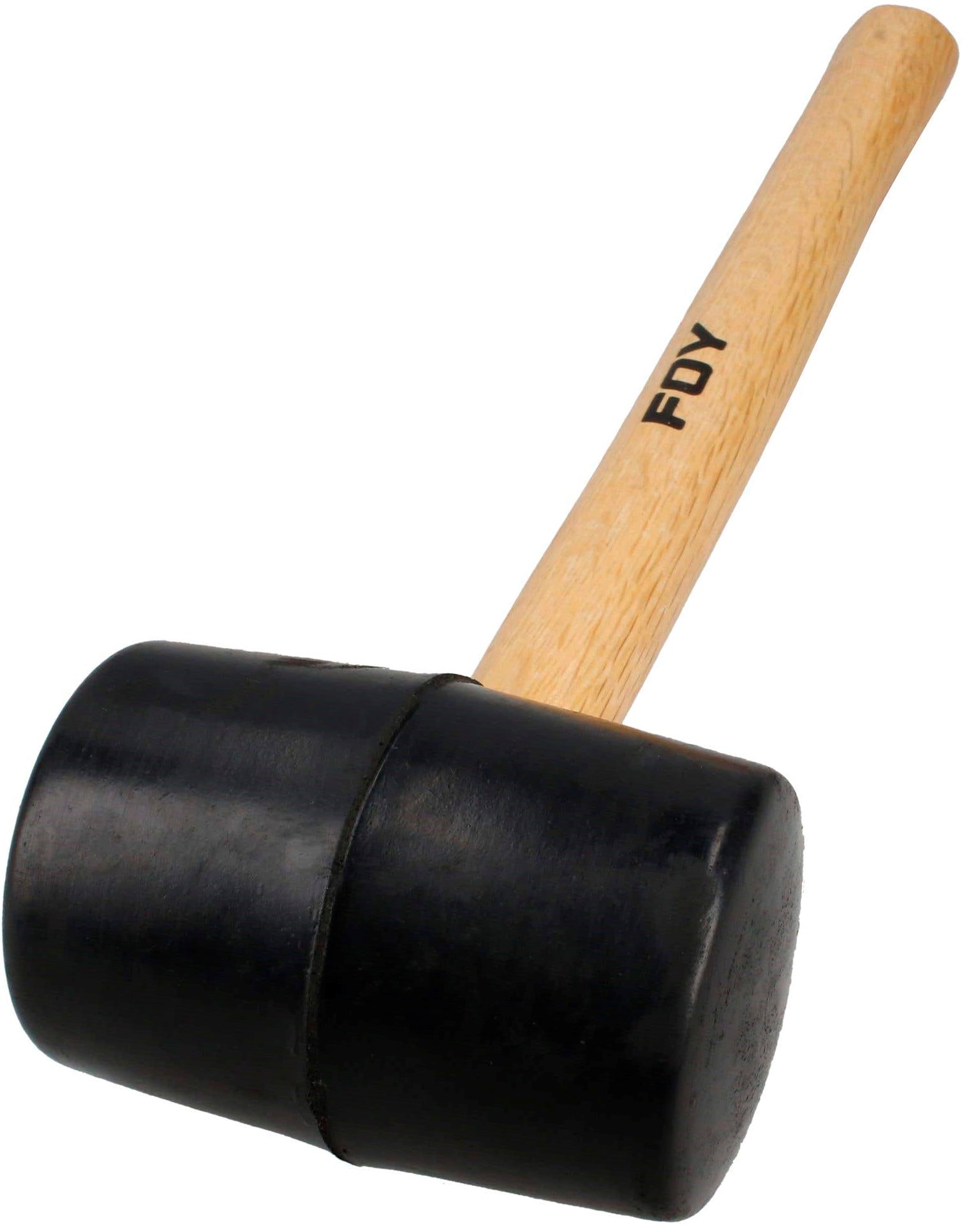 Imagen de MAZO CON CABEZA DE HULE NEGRO CON MANGO DE MADERA DE 11" DE 16 OZ FOY