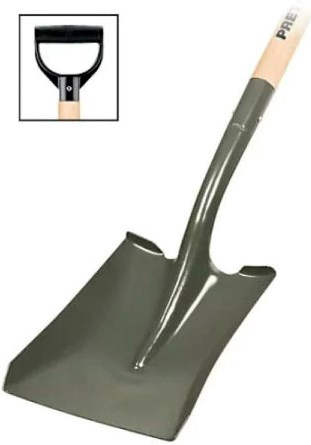 Imagen de PALA CUADRADA CON PUÑO TIPO "D" PRETUL