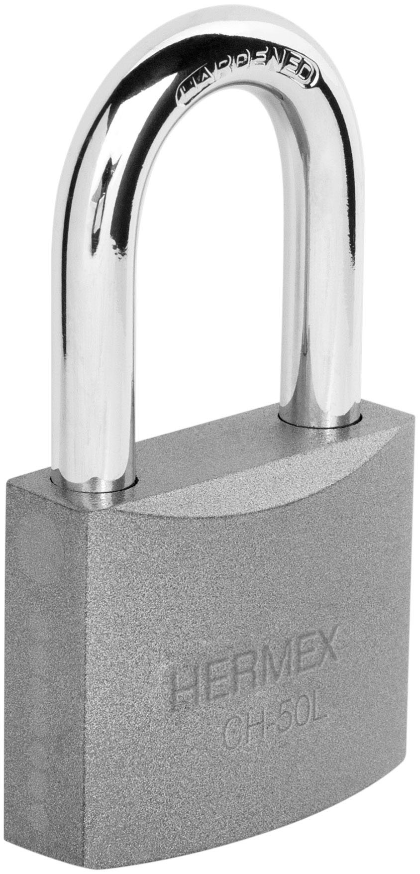 Imagen de CANDADO DE HIERRO DE 50 MM GANCHO LARGO EN BLISTER HERMEX