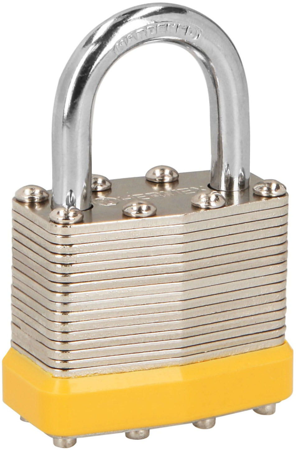 Imagen de CANDADO LAMINADO DE 40 MM CON GANCHO CORTO BLISTER BASICO HERMEX