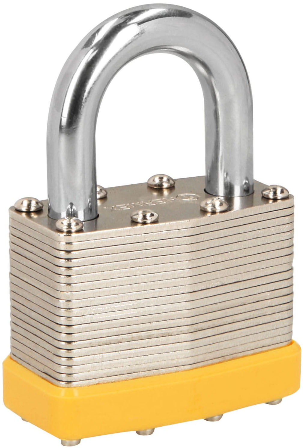 Imagen de CANDADO LAMINADO DE 50 MM CON GANCHO CORTO BLISTER BASICO HERMEX