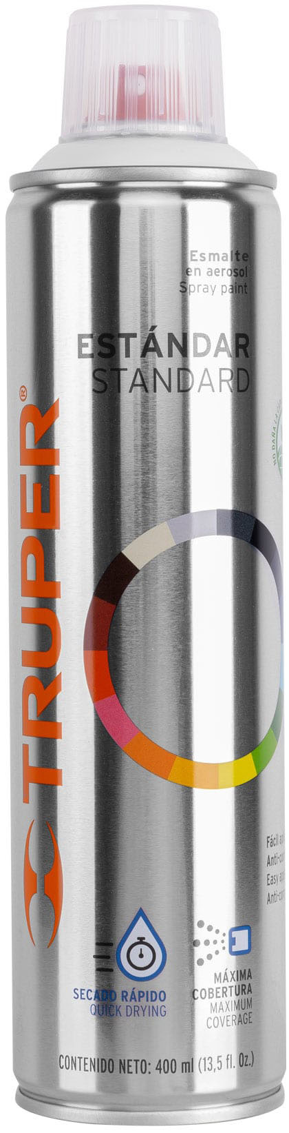 Imagen de PINTURA EN AEROSOL BLANCO BRILLANTE CON BOTE ESBELTO DE 400 MILILITROS TRUPER