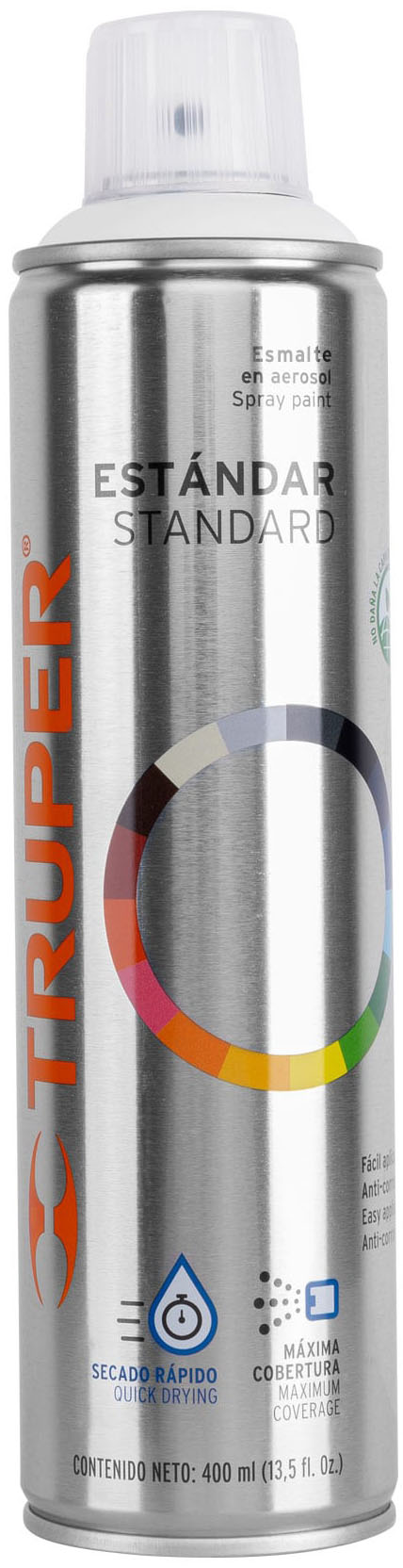 Imagen de PINTURA EN AEROSOL BLANCO MATE CON BOTE ESBELTO DE 400 MILILITROS TRUPER