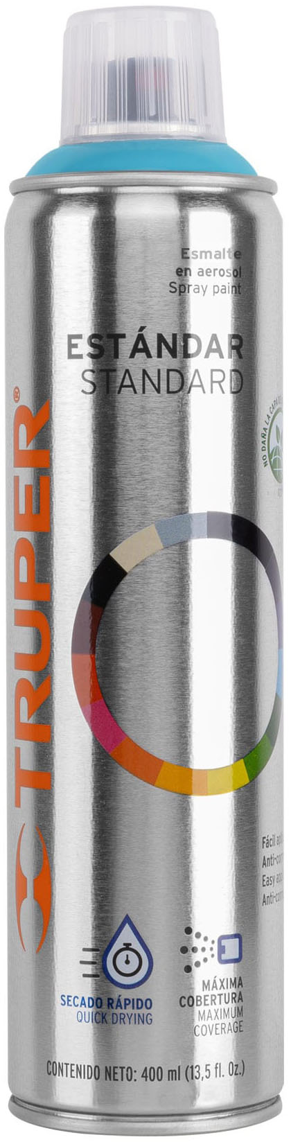 Imagen de PINTURA EN AEROSOL COLOR AZUL BOTE ESBELTO DE 400 ML, TRUPER