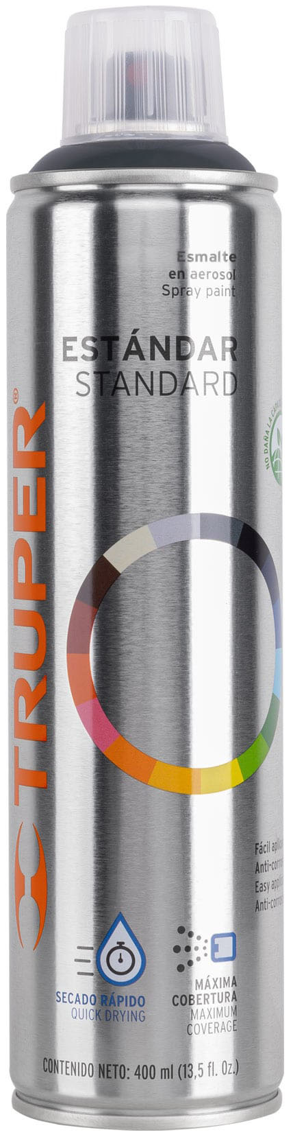 Imagen de PINTURA EN AEROSOL GRIS OBSCURO CON BOTE ESBELTO DE 400 MILILITROS TRUPER