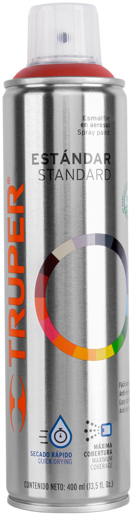 Imagen de PINTURA EN AEROSOL ROJO PRIMARIO CON BOTE ESBELTO DE 400 MILILITROS TRUPER