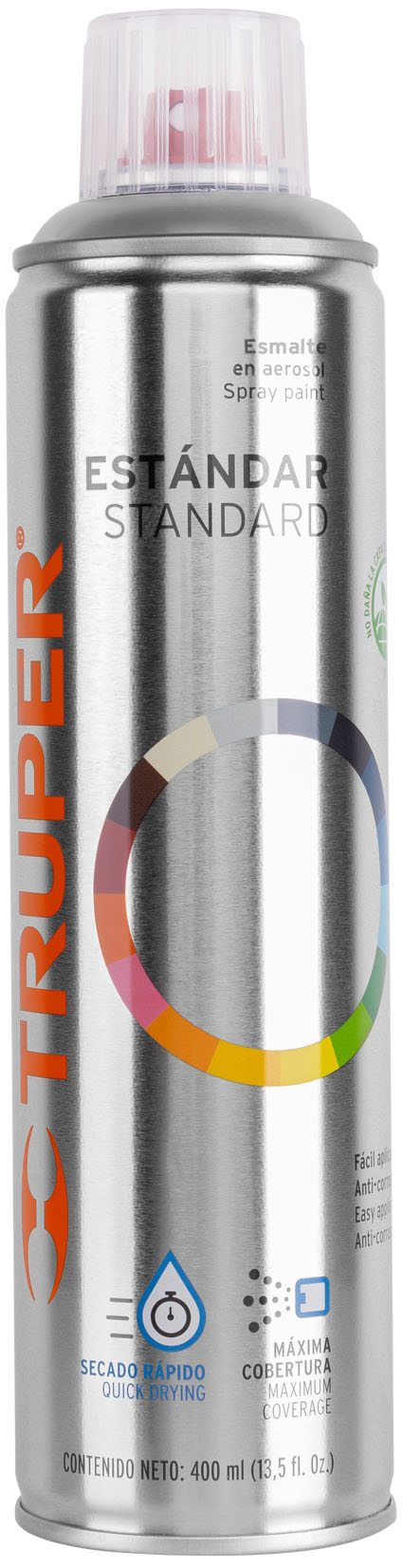 Imagen de PINTURA EN AEROSOLTRANSPARENTE BRILLANTE CON BOTE ESBELTO DE 400 MILILITROS TRUPER