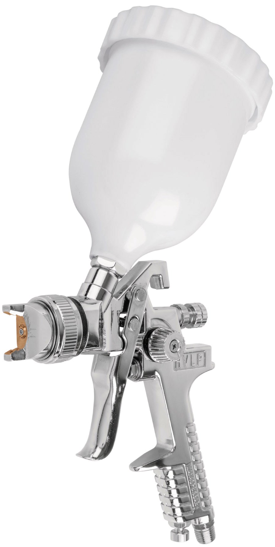 Imagen de PISTOLA PARA PINTAR DE GRAVEDAD CON ALTO VOLUMEN DE AIRE Y BAJA PRESION CON VASO DE PLASTICO DE 1.4 MM TRUPER