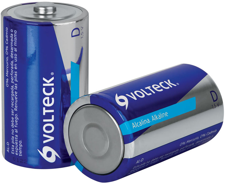 Imagen de BLISTER CON 2 PILAS ALCALINAS "D" VOLTECK