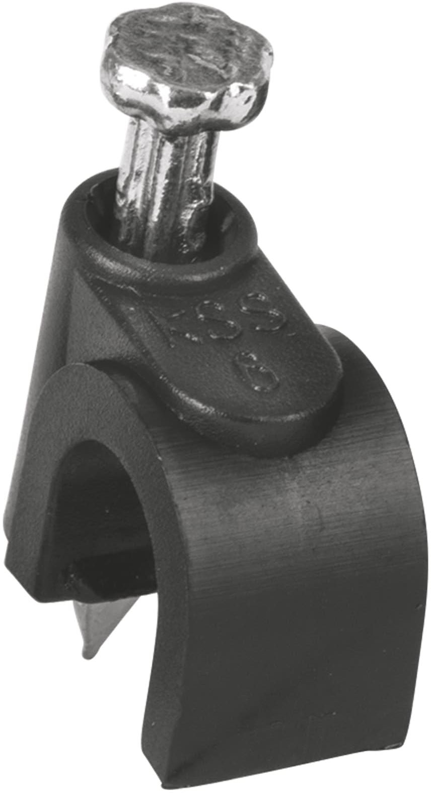 Imagen de BOLSA CON 20 GRAPAS NEGRAS DE 6 MM PARA CABLE REDONDO VOLTECK