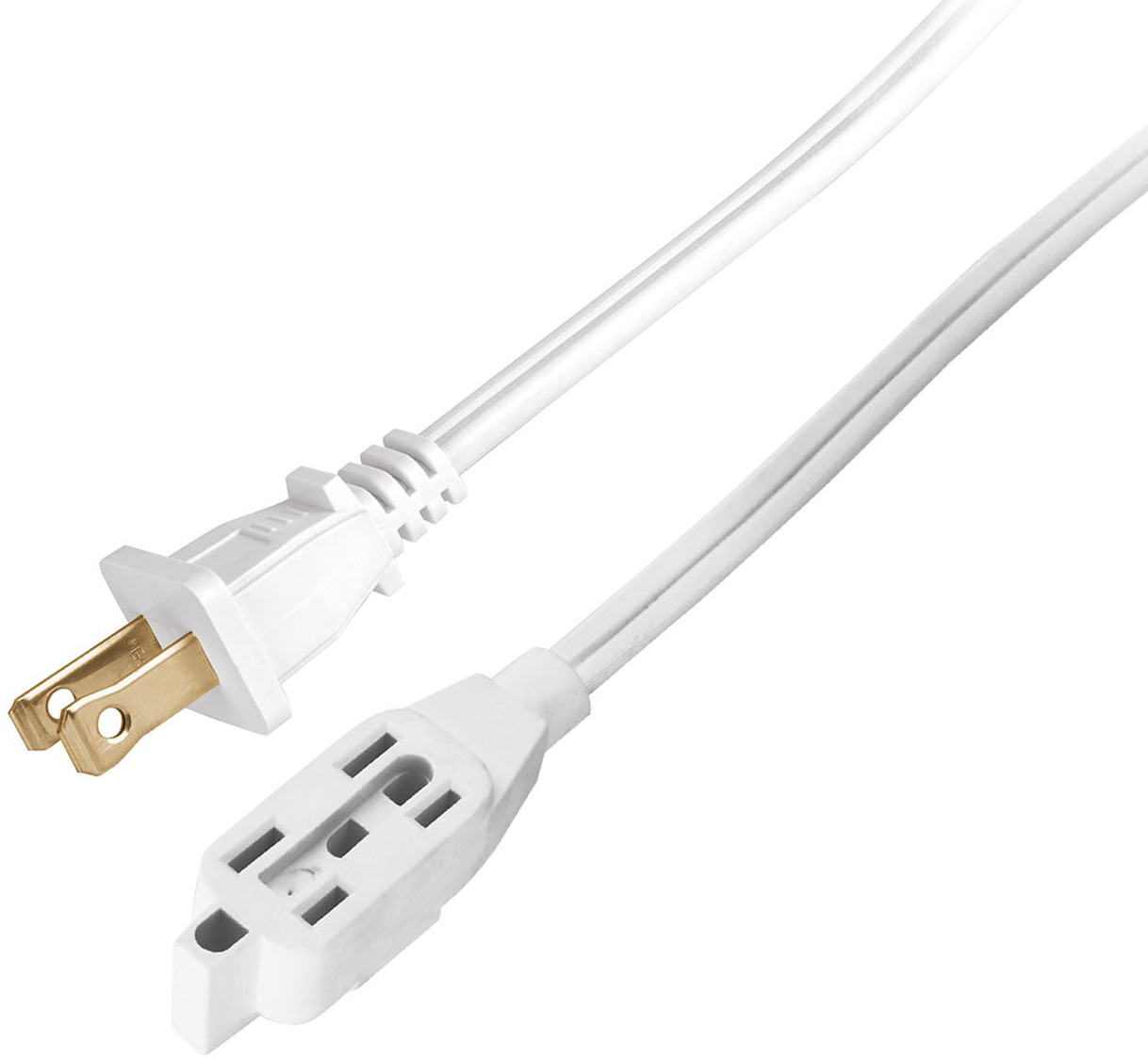 Imagen de EXTENSION ELECTRICA DOMESTICA DE 5 MTS CON CLAVIJA RECTA BLANCA VOLTECK