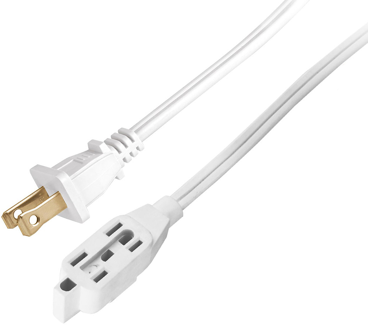 Imagen de EXTENSION ELECTRICA DOMESTICA DE 10 MTS CON CLAVIJA RECTA BLANCA VOLTECK