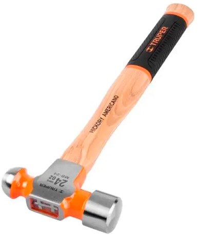 Imagen de MARTILLO PULIDO DE BOLA DE 24 OZ CON MANGO HICKORY CON AGARRE TRUPER